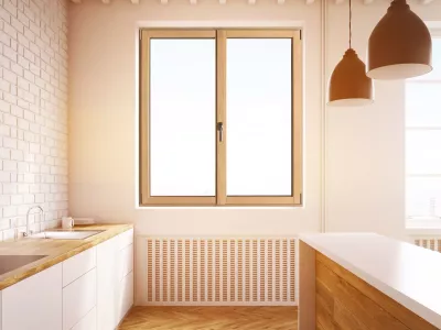 Fenêtre en bois de menuiserie extérieure à Mirande